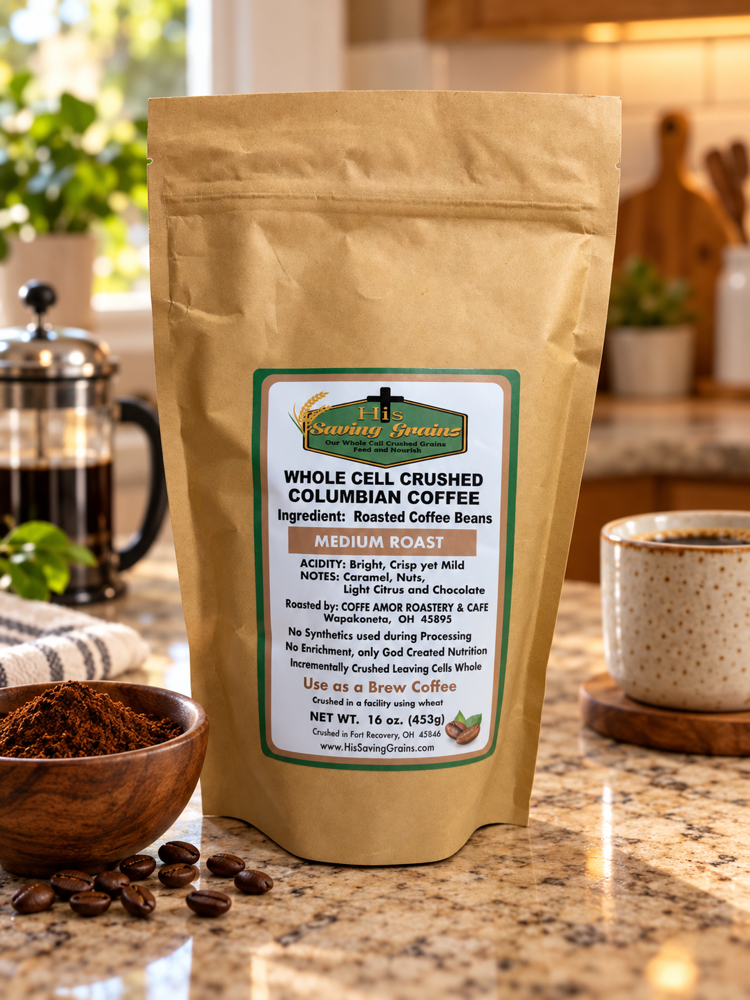 Crushed Colombian Coffee
